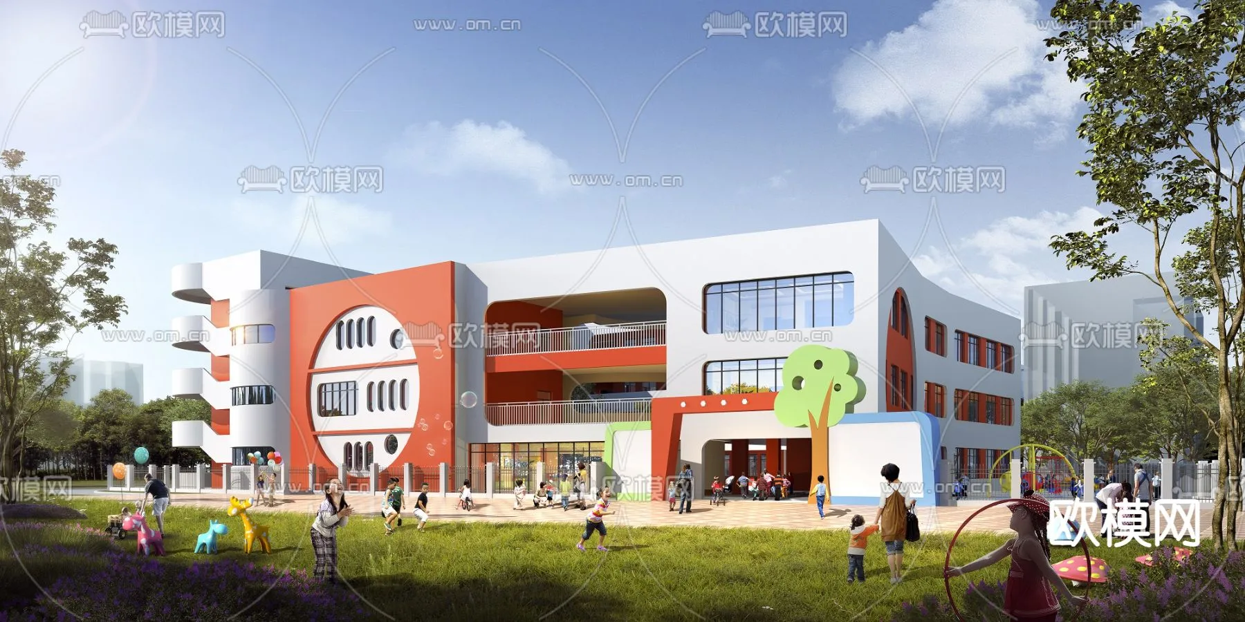 KINDERGARTEN – VRAY / CORONA – 3D MODEL – 1300