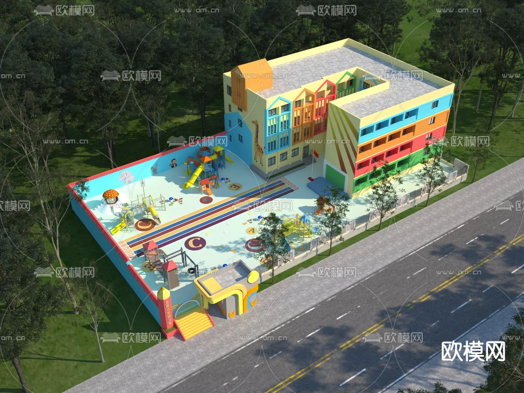 KINDERGARTEN – VRAY / CORONA – 3D MODEL – 1302