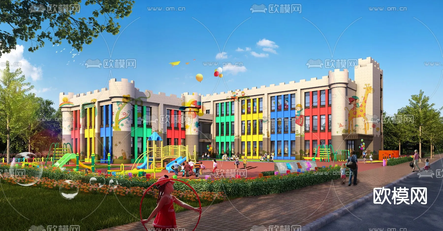 KINDERGARTEN – VRAY / CORONA – 3D MODEL – 1312