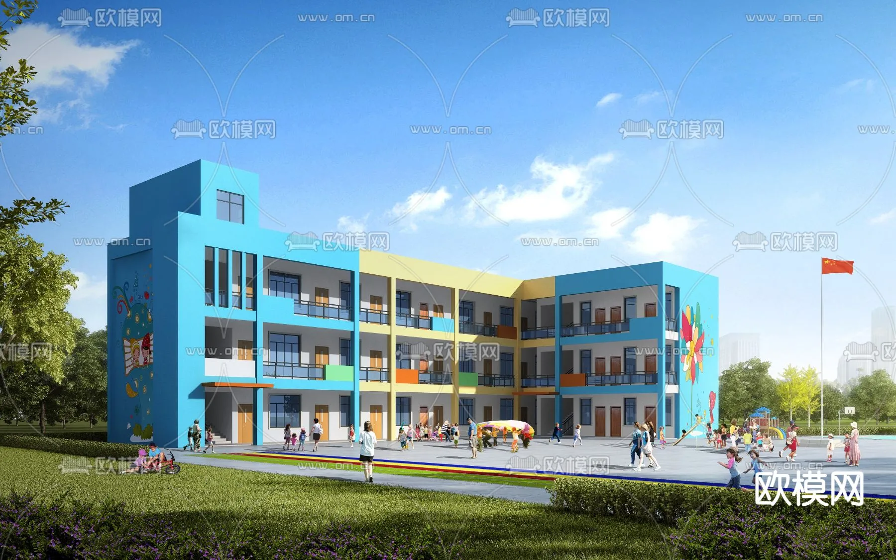 KINDERGARTEN – VRAY / CORONA – 3D MODEL – 1315