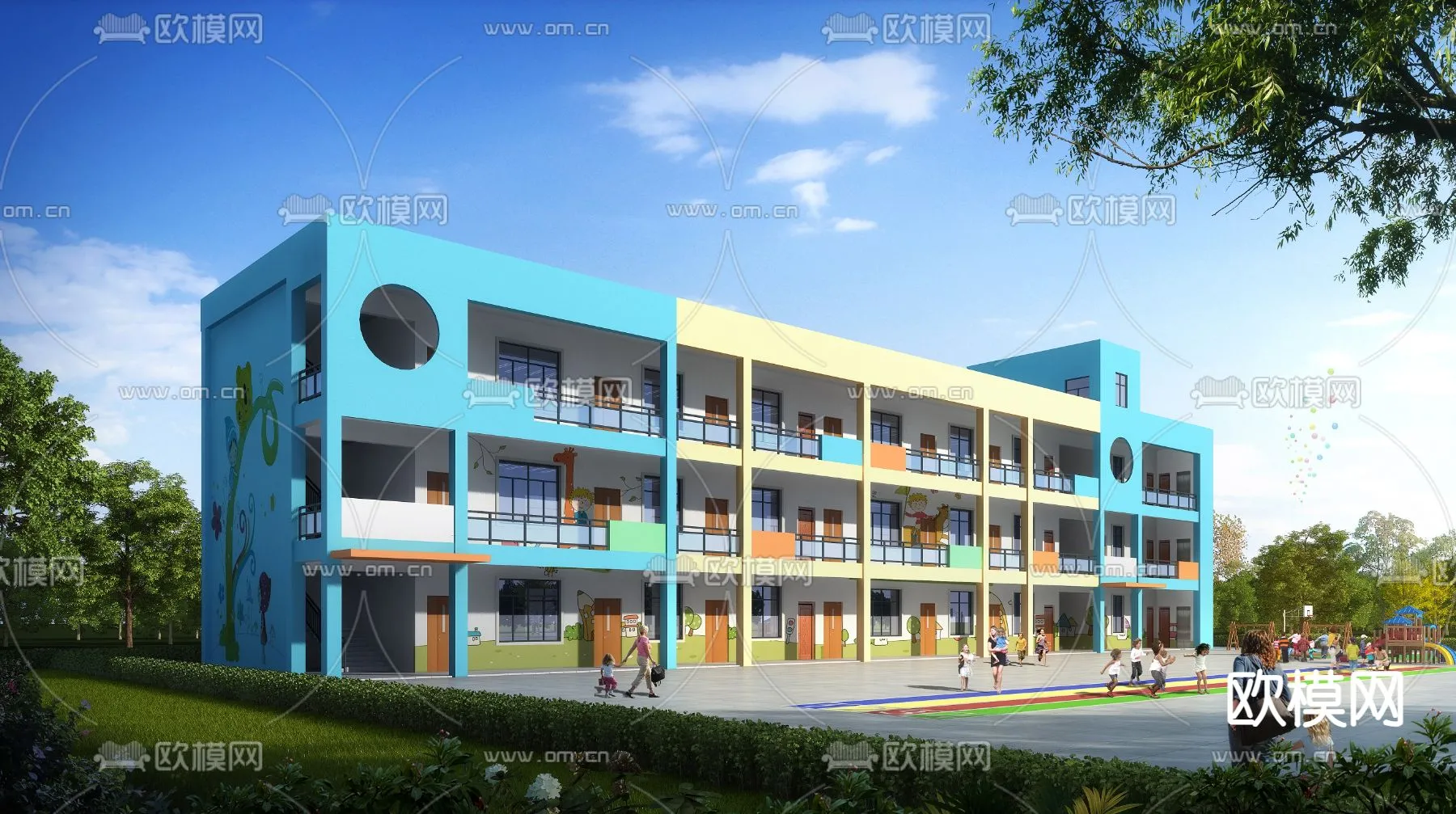 KINDERGARTEN – VRAY / CORONA – 3D MODEL – 1316