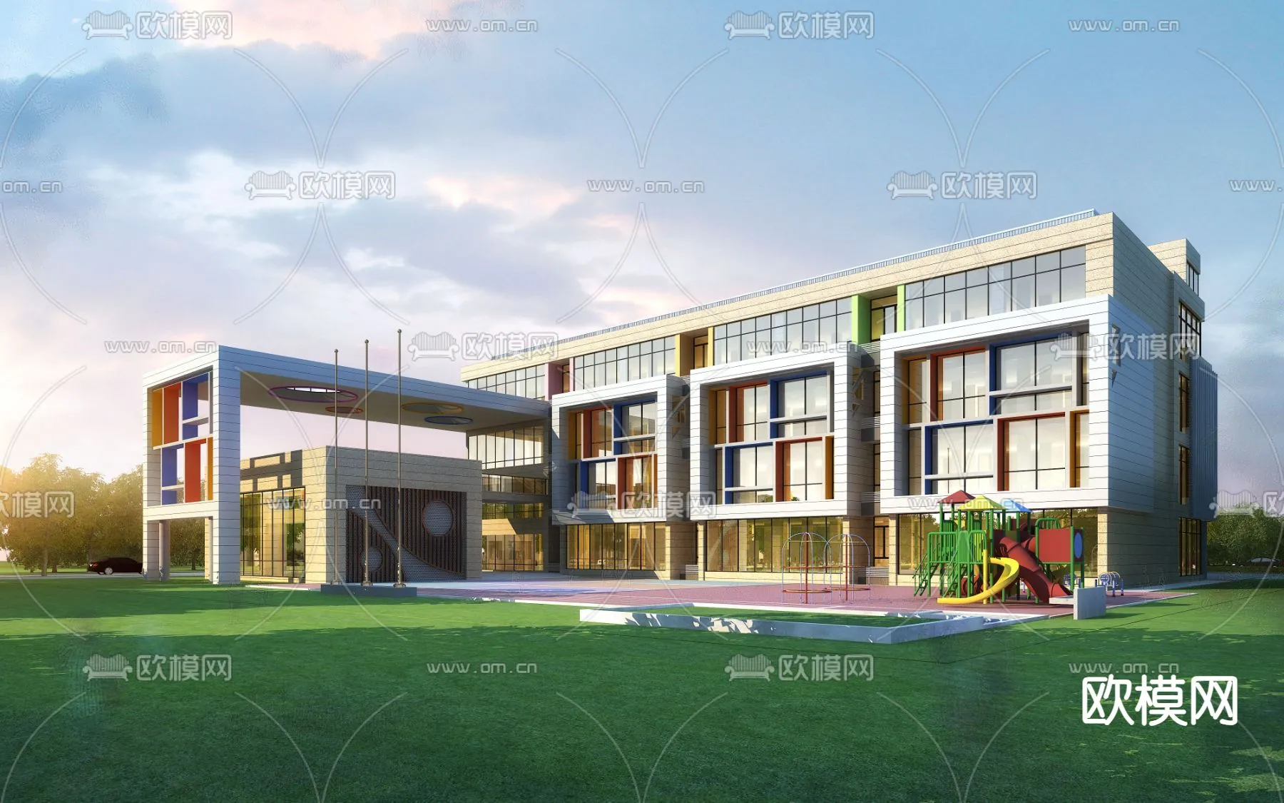 KINDERGARTEN – VRAY / CORONA – 3D MODEL – 1319