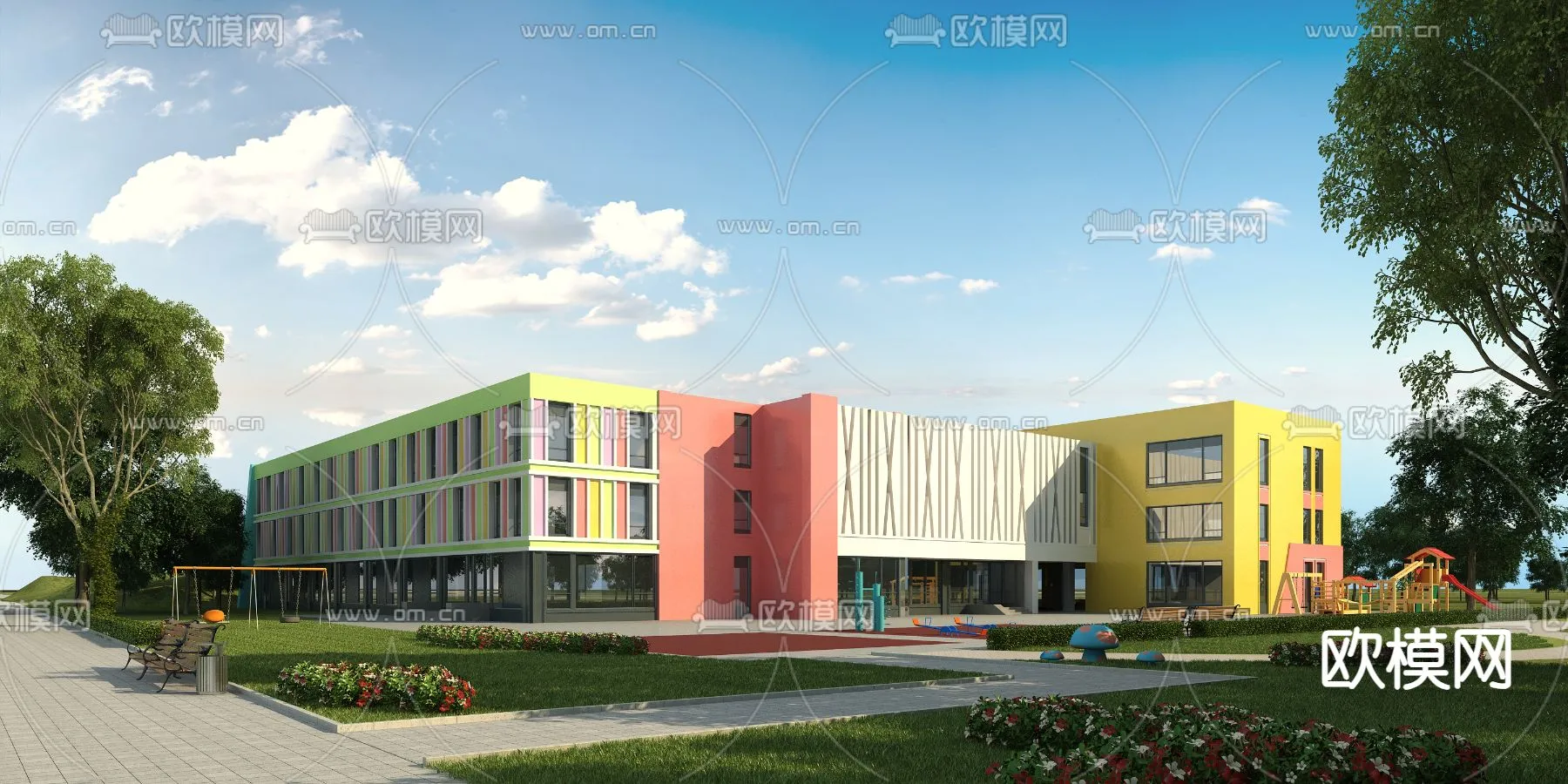 KINDERGARTEN – VRAY / CORONA – 3D MODEL – 1320