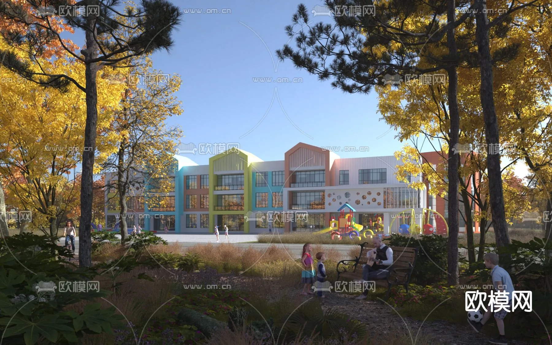 KINDERGARTEN – VRAY / CORONA – 3D MODEL – 1328