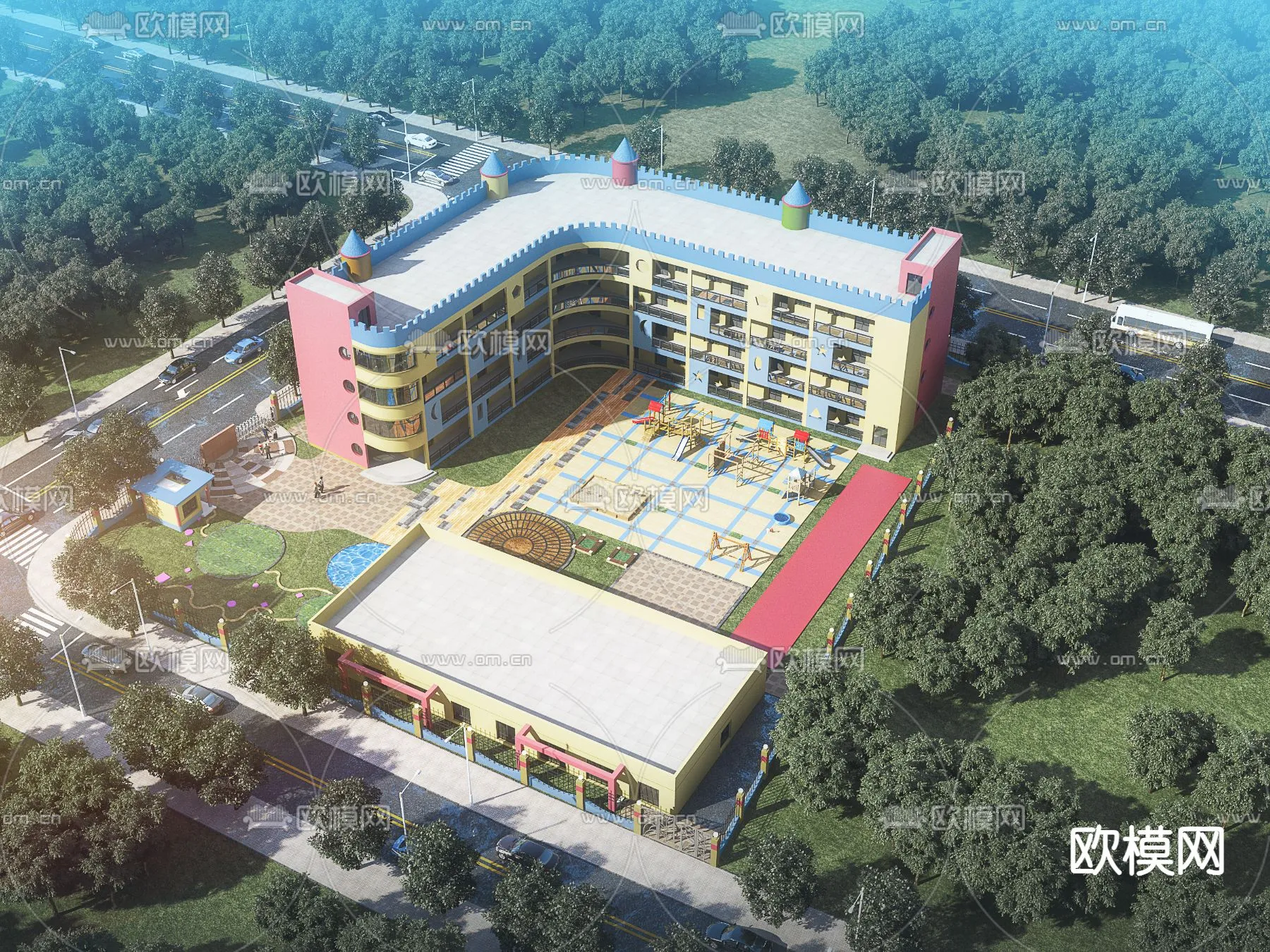 KINDERGARTEN – VRAY / CORONA – 3D MODEL – 1330