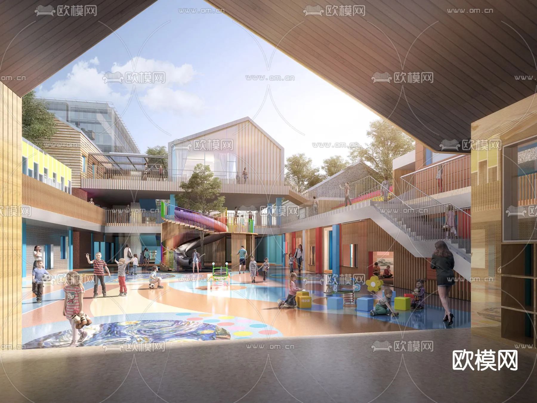 KINDERGARTEN – VRAY / CORONA – 3D MODEL – 1338