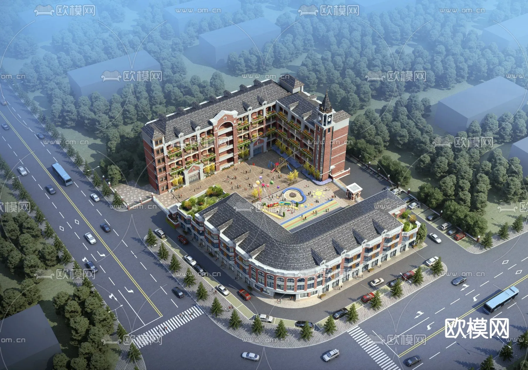 KINDERGARTEN – VRAY / CORONA – 3D MODEL – 1340