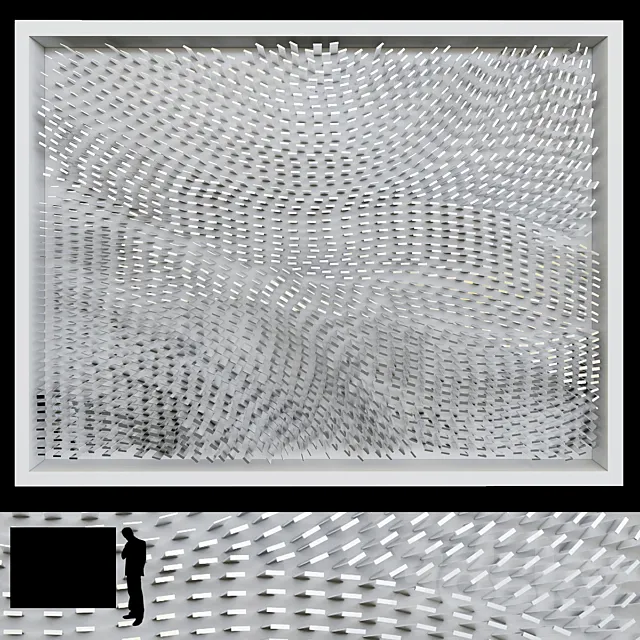 Kinetic painting – Maison Rapin 3DModel Kinetic painting – Maison Rapin 3DModel