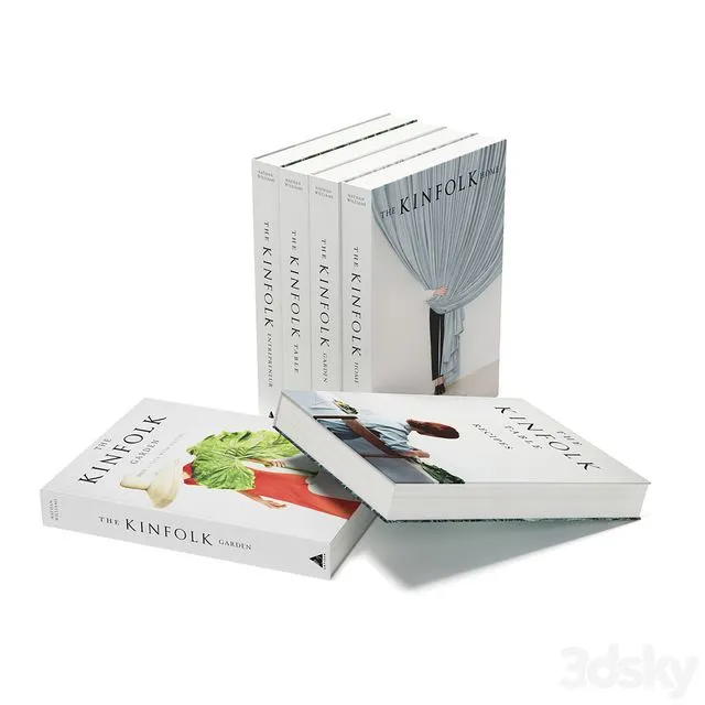 KINFOLK BOOKS Collection 3D Model KINFOLK BOOKS Collection 3D Model