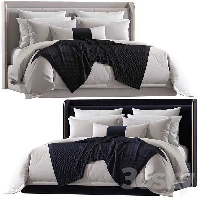 King Bed №173 3D Model King Bed №173 3D Model