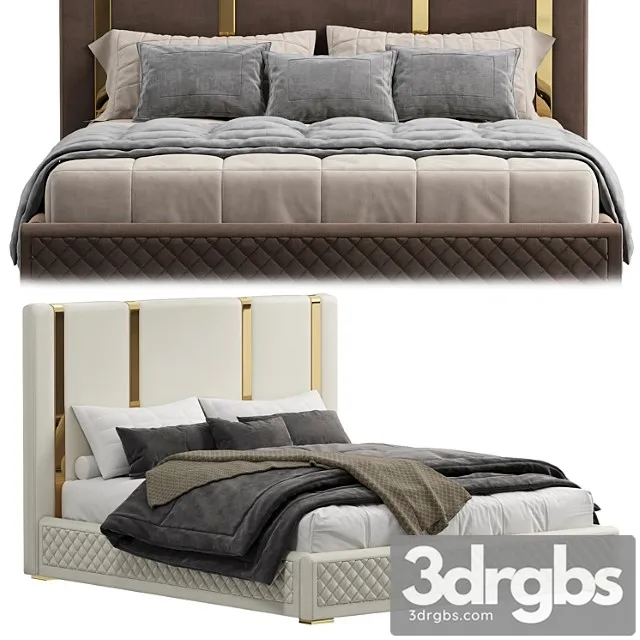 King bed polished gold King bed polished gold