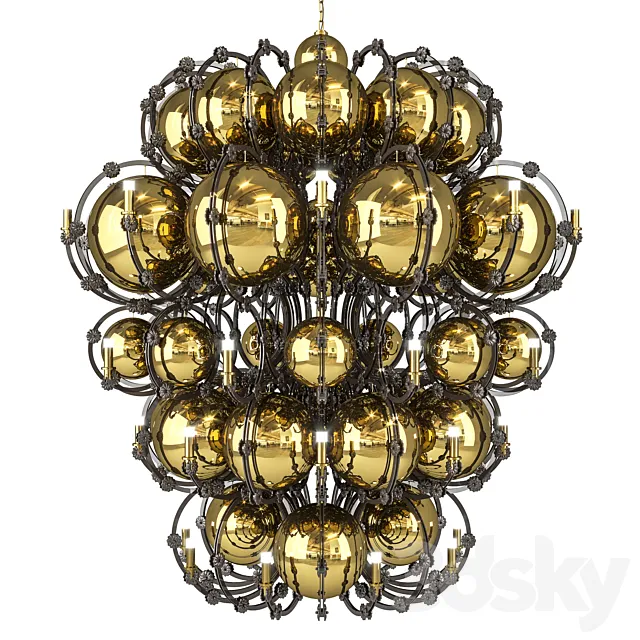 KING XL CHANDELIER 3D Model