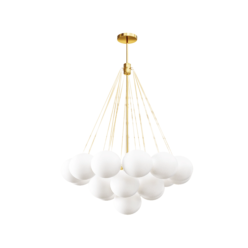 Kink light – Chandelier Christa gold 3D Model Kink light – Chandelier Christa gold 3D Model