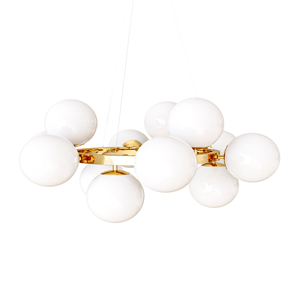 Kink light – Pendant lamp Sida gold 3D Model Kink light – Pendant lamp Sida gold 3D Model