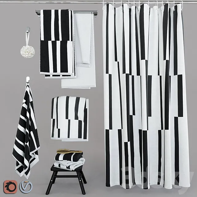 Kinnen Bathroom Decor 3D Model