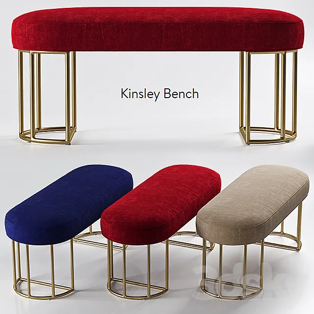 Kinsley bench 3DModel Kinsley bench 3DModel