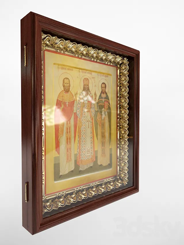 Kiot analoyny removable holiday icons 3D Model