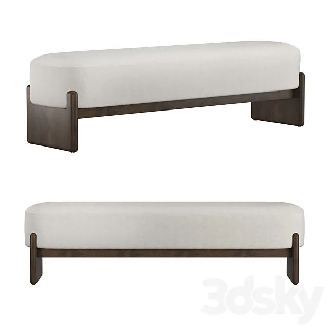 Kirby Accent Bench 3D Model