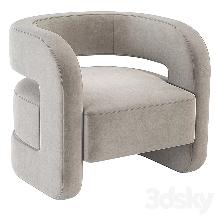 Kirby Chair Mitchell Gold Bob Williams 3D Model Free Download