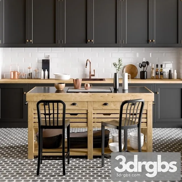 Kitchen 004 3D Model Download