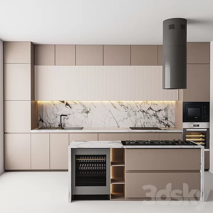 KITCHEN 01 3D Model Free Download