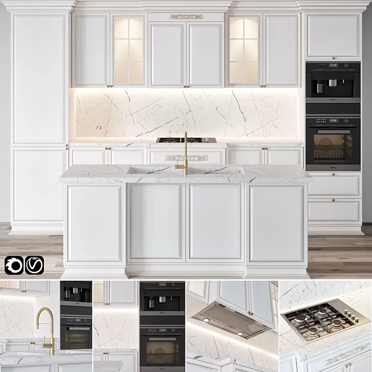 Kitchen 03 3D Model Kitchen 03 3D Model