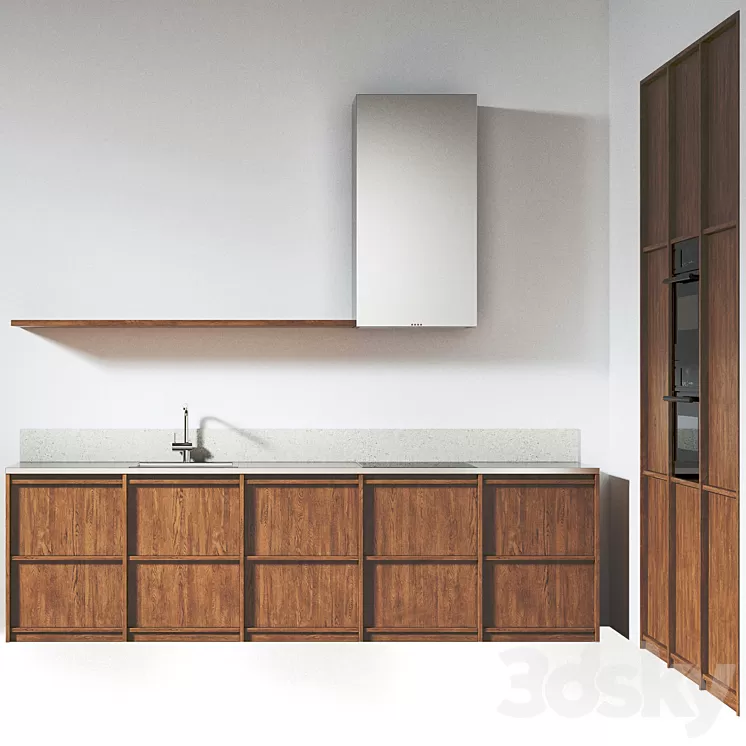 Kitchen 036 300x280H-Cabinet 180x280H 3D Model Kitchen 036 300x280H-Cabinet 180x280H 3D Model