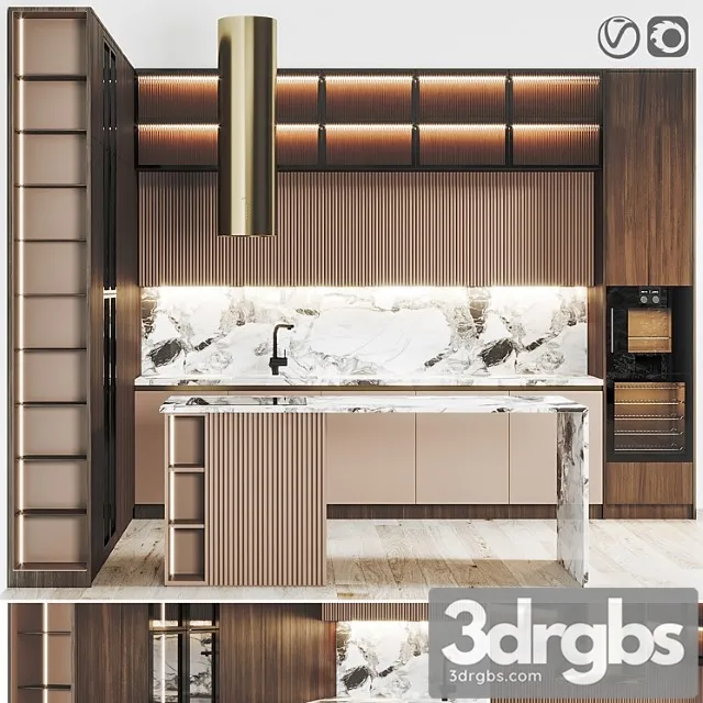 Kitchen 060 400x320x290H 3D Model Download