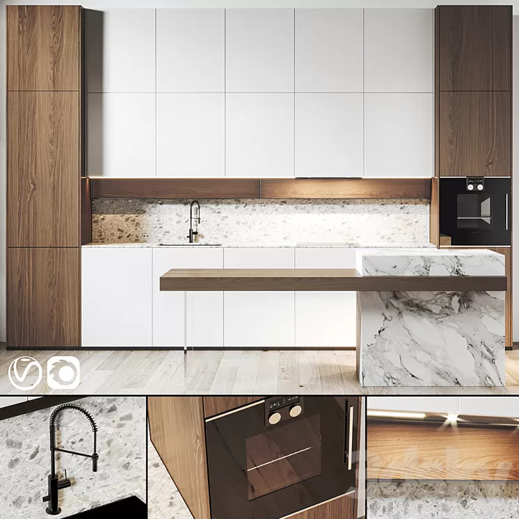 Kitchen 065 430x300H 3D Model Kitchen 065 430x300H 3D Model