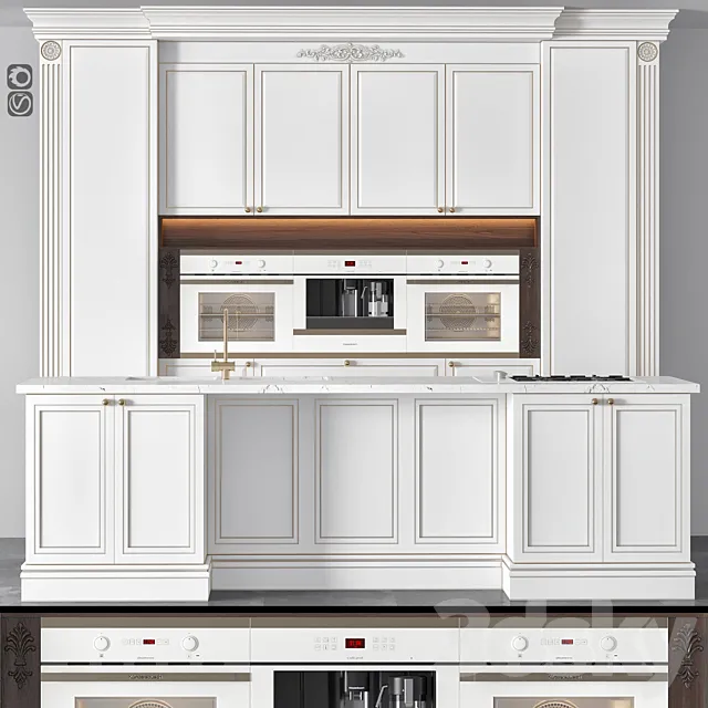 Kitchen 08 3D Model Kitchen 08 3D Model