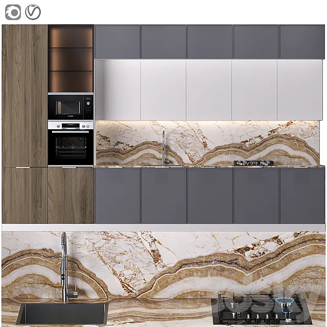 Kitchen 16 3DModel Kitchen 16 3DModel