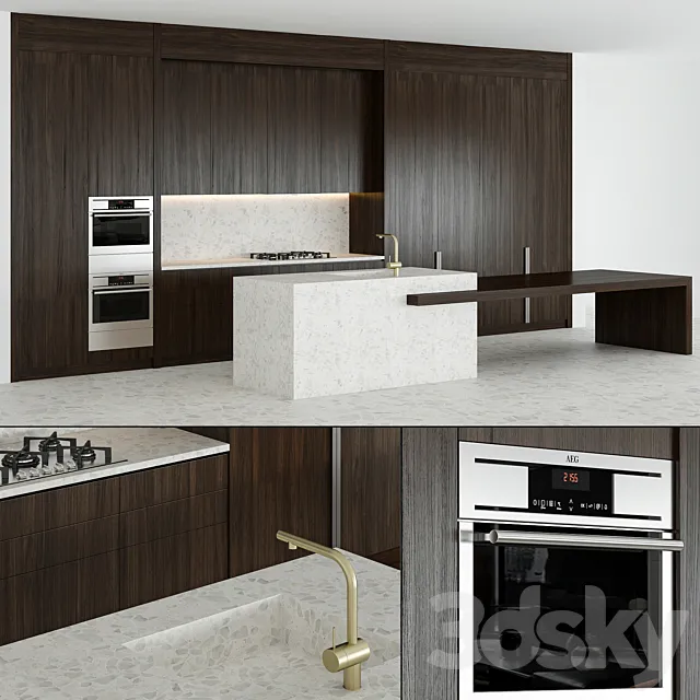 Kitchen 33 630x300H 3D Model