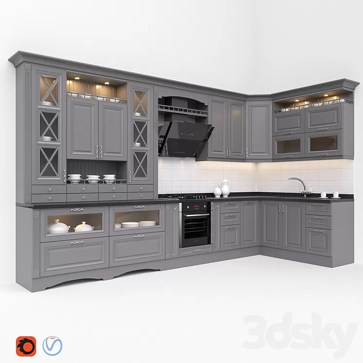 Kitchen 3D Model Kitchen 3D Model