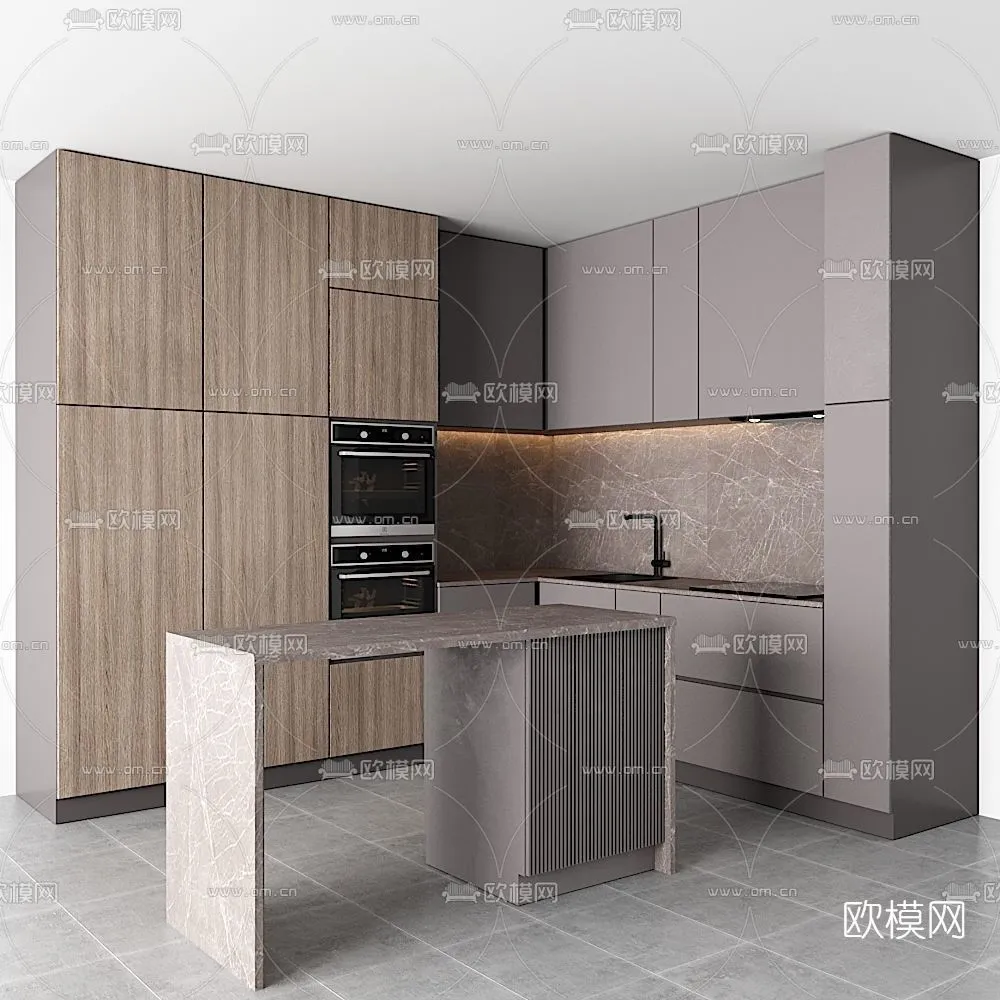 KITCHEN 3D MODELS – 3D Model For Interior Design – 11588 KITCHEN 3D MODELS – 3D Model For Interior Design – 11588