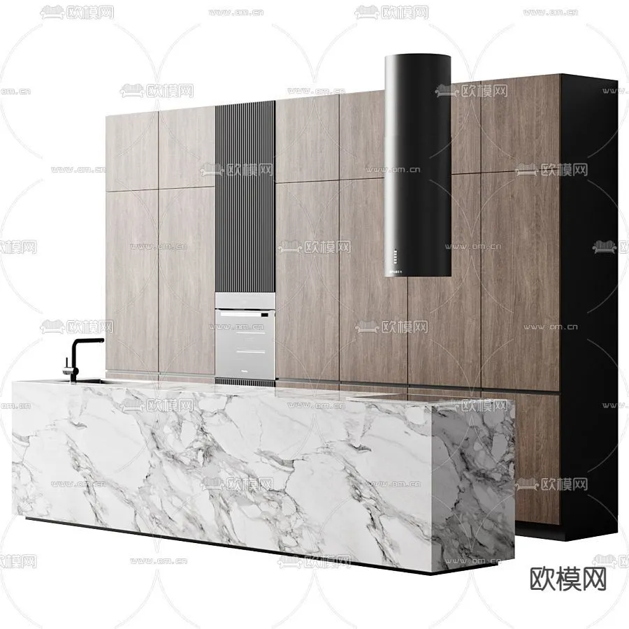 KITCHEN 3D MODELS – 3D Model For Interior Design – 11593 KITCHEN 3D MODELS – 3D Model For Interior Design – 11593