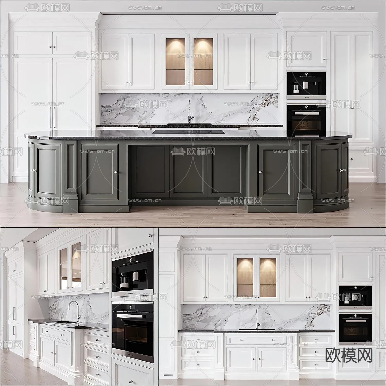 KITCHEN 3D MODELS – 3D Model For Interior Design – 11600 KITCHEN 3D MODELS – 3D Model For Interior Design – 11600