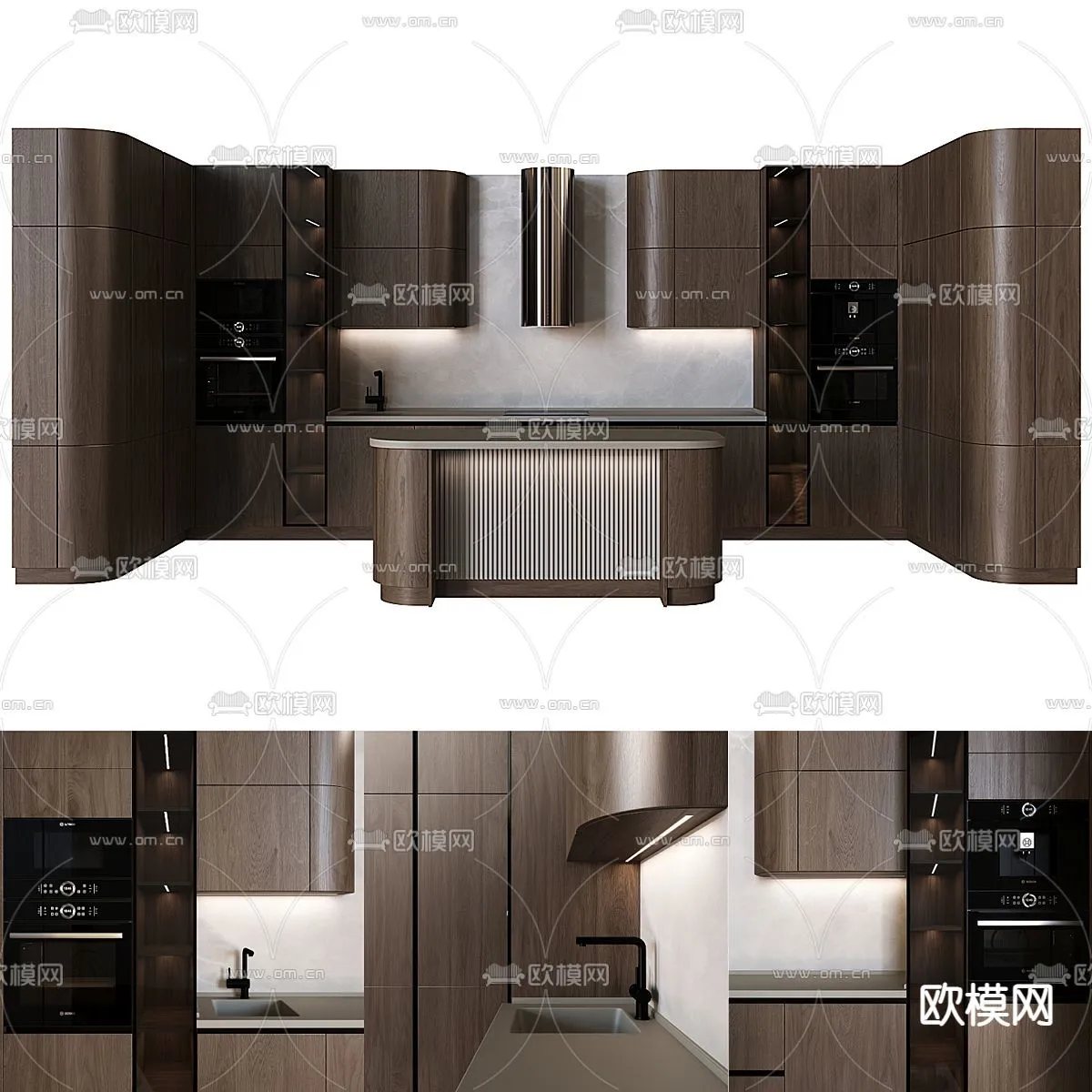 KITCHEN 3D MODELS – 3D Model For Interior Design – 11602 KITCHEN 3D MODELS – 3D Model For Interior Design – 11602