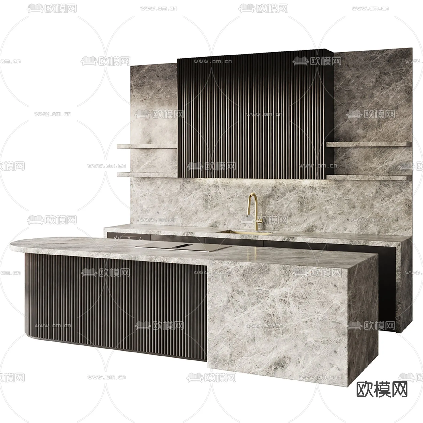 KITCHEN 3D MODELS – 3D Model For Interior Design – 11608 KITCHEN 3D MODELS – 3D Model For Interior Design – 11608