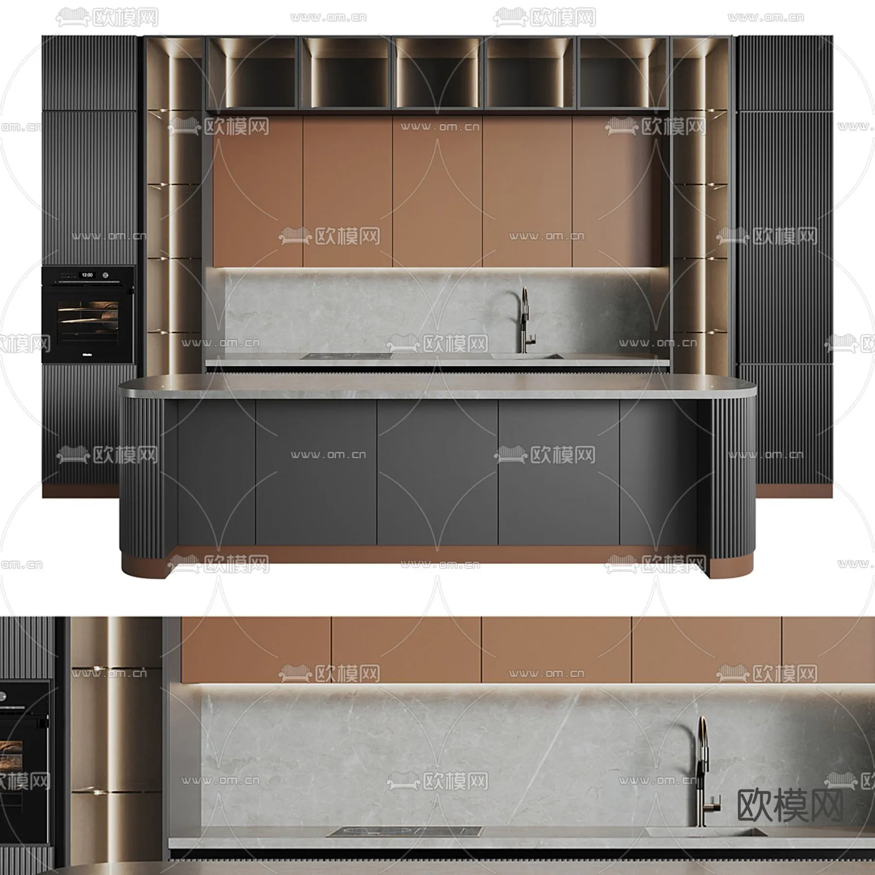 KITCHEN 3D MODELS – 3D Model For Interior Design – 11612 KITCHEN 3D MODELS – 3D Model For Interior Design – 11612