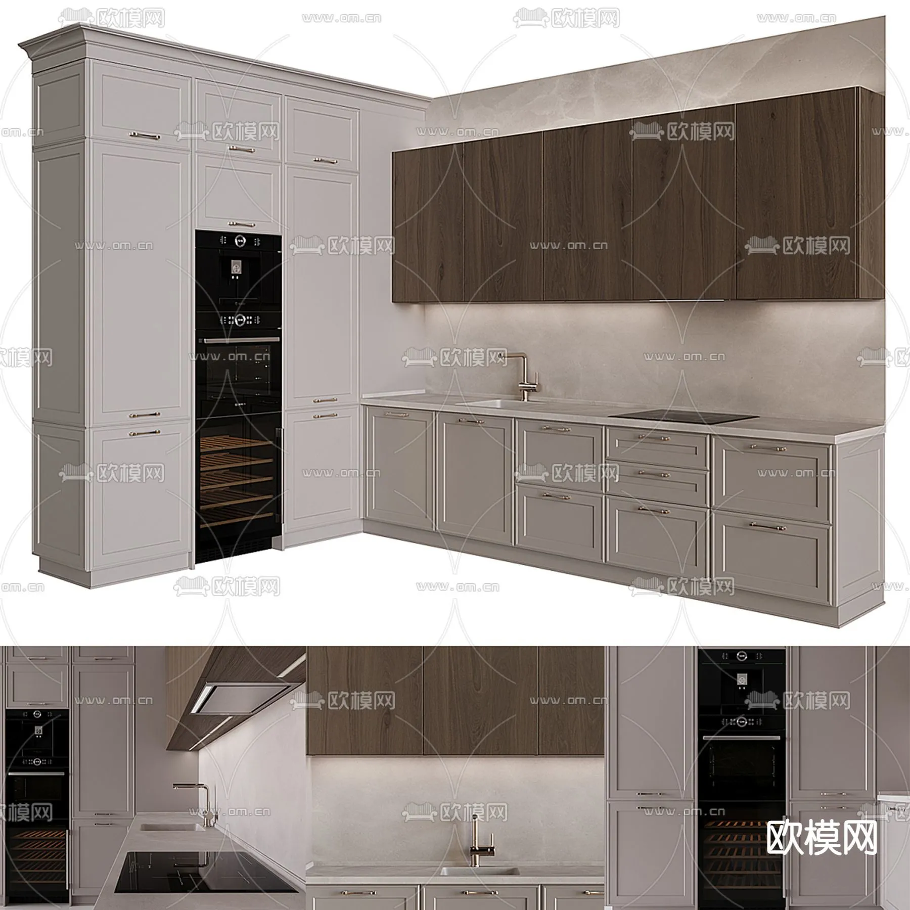 KITCHEN 3D MODELS – 3D Model For Interior Design – 11614 KITCHEN 3D MODELS – 3D Model For Interior Design – 11614