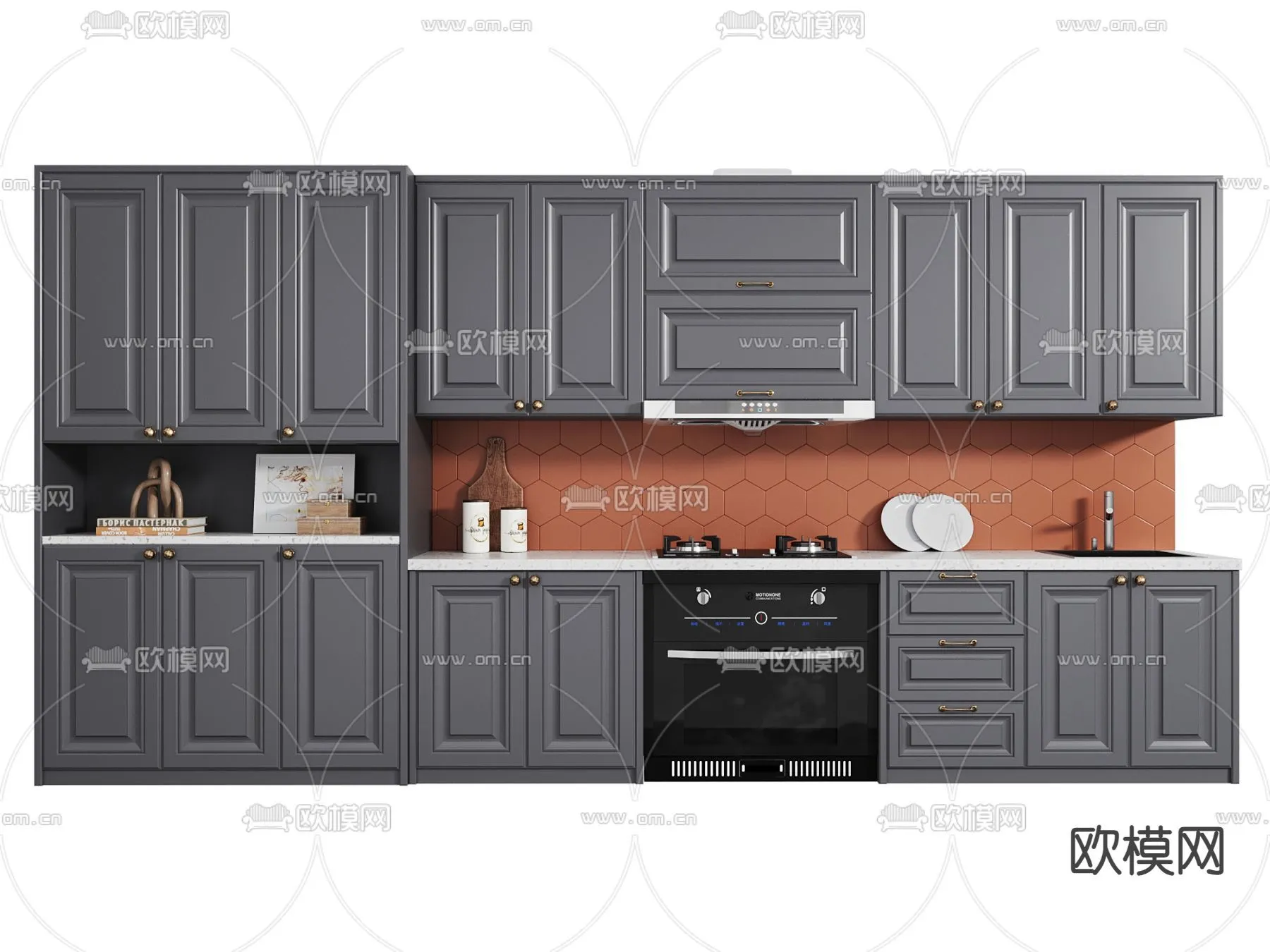 KITCHEN 3D MODELS – 3D Model For Interior Design – 11624 KITCHEN 3D MODELS – 3D Model For Interior Design – 11624