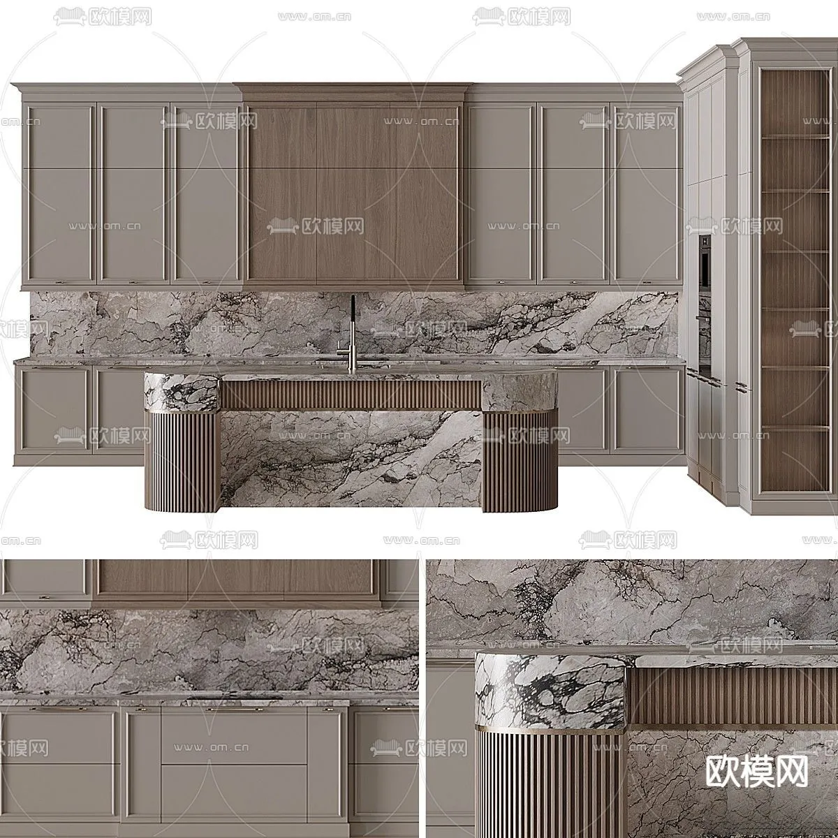 KITCHEN 3D MODELS – 3D Model For Interior Design – 11625 KITCHEN 3D MODELS – 3D Model For Interior Design – 11625