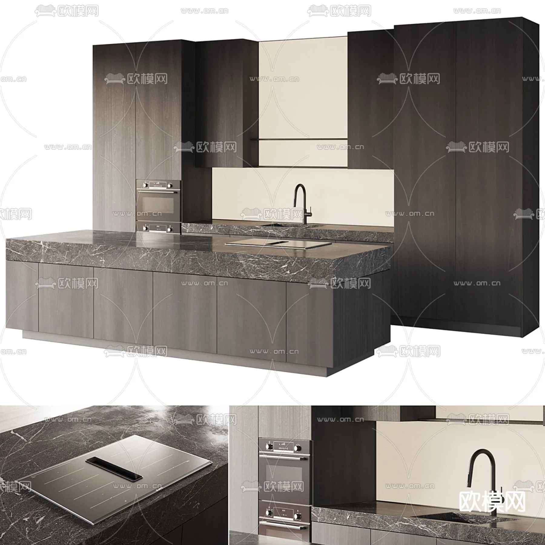 KITCHEN 3D MODELS – 3D Model For Interior Design – 11632 KITCHEN 3D MODELS – 3D Model For Interior Design – 11632