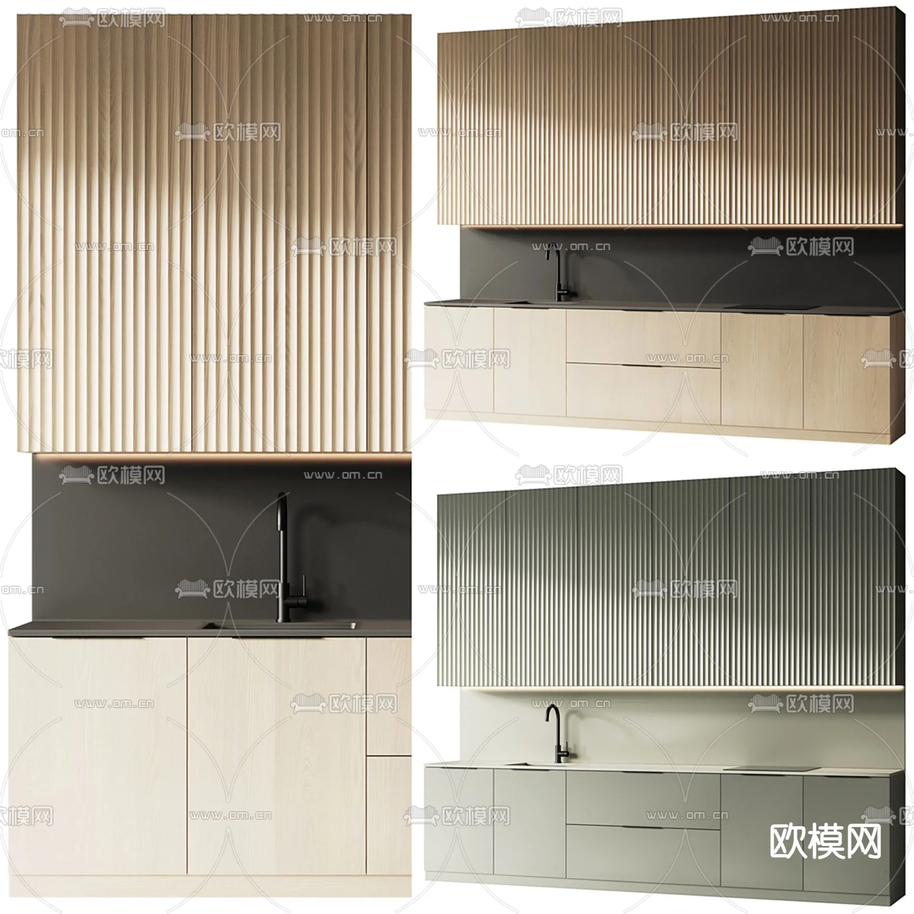 KITCHEN 3D MODELS – 3D Model For Interior Design – 11633 KITCHEN 3D MODELS – 3D Model For Interior Design – 11633