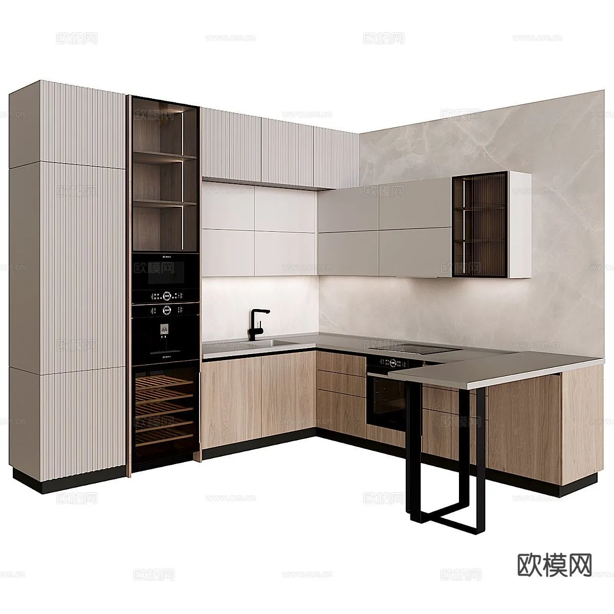 KITCHEN 3D MODELS – 3D Model For Interior Design – 11640