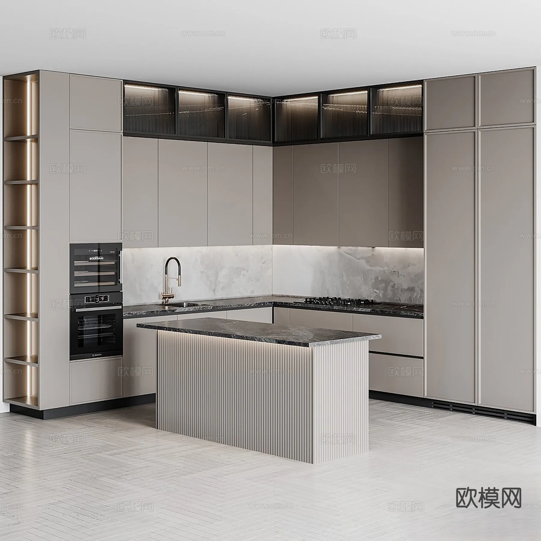 KITCHEN 3D MODELS – 3D Model For Interior Design – 11641