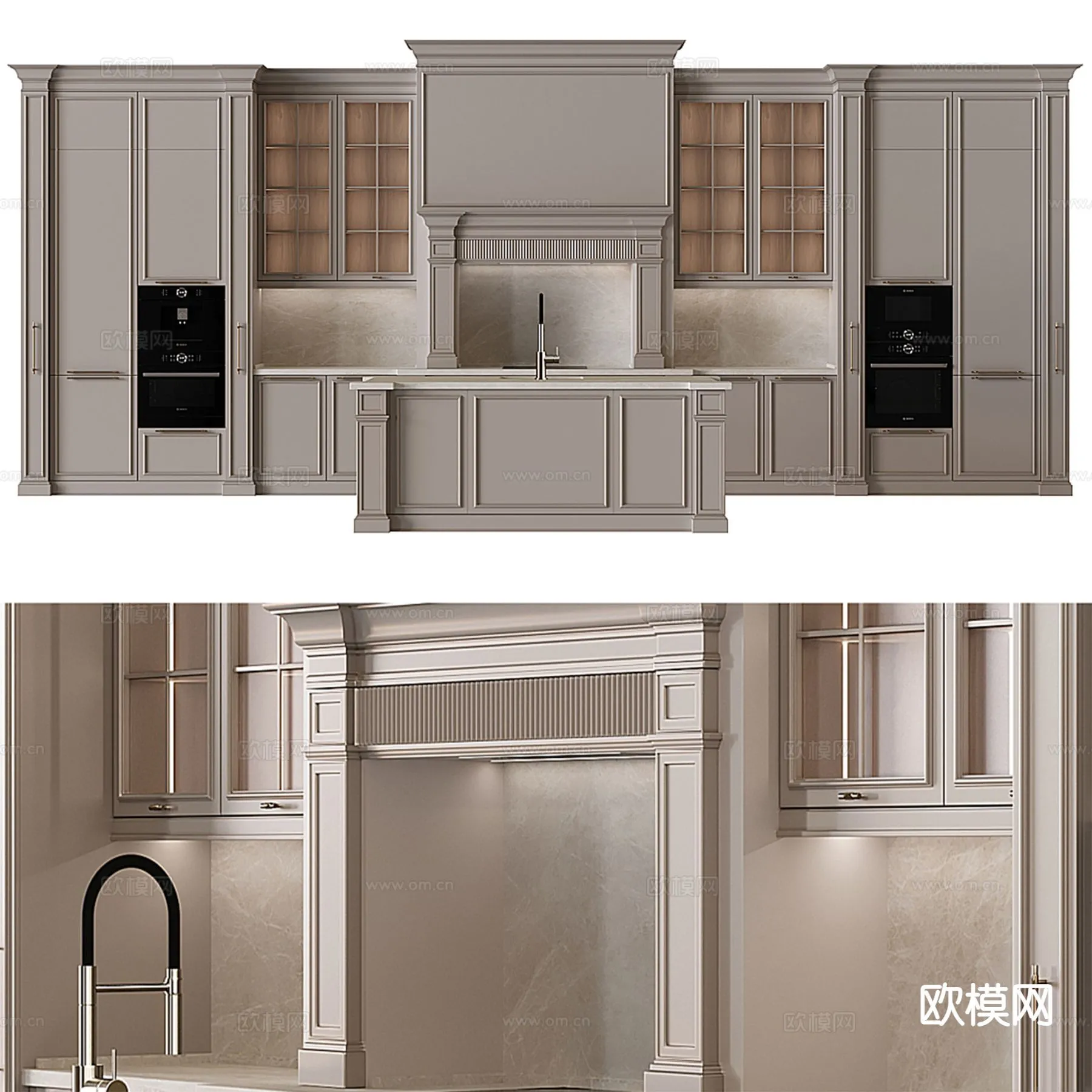 KITCHEN 3D MODELS – 3D Model For Interior Design – 11642