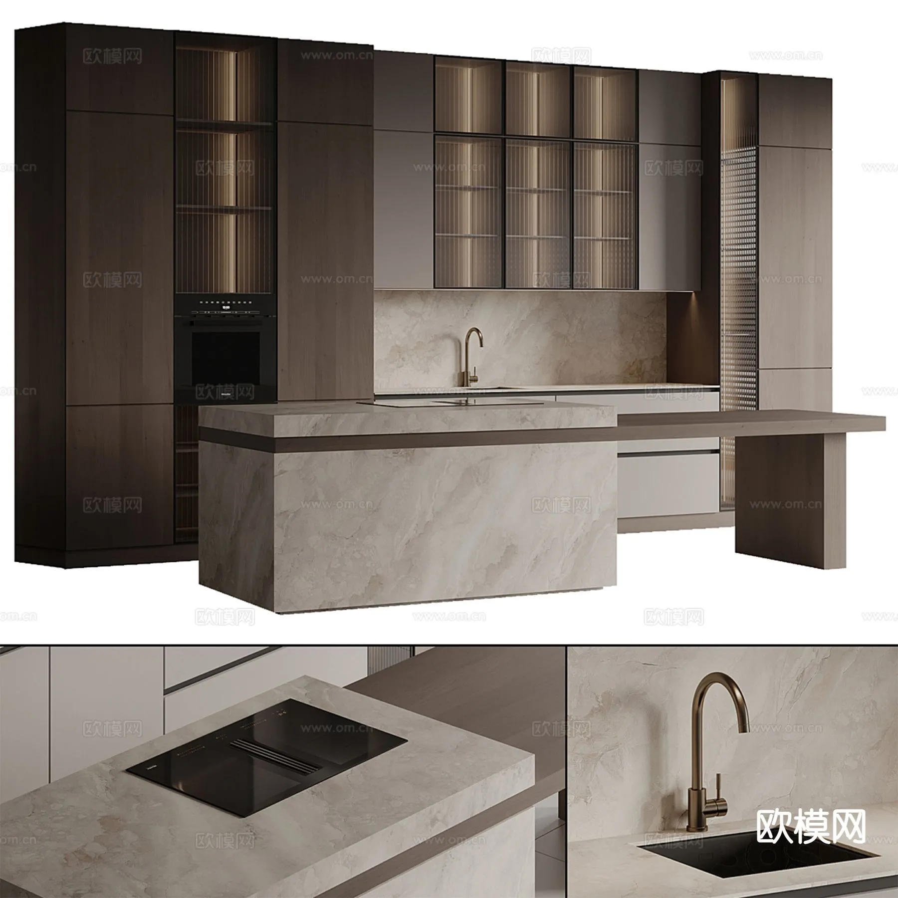 KITCHEN 3D MODELS – 3D Model For Interior Design – 11652