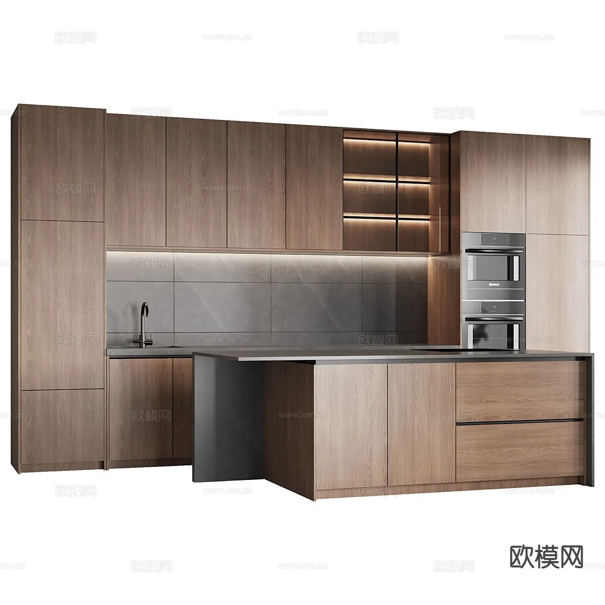 KITCHEN 3D MODELS – 3D Model For Interior Design – 11658