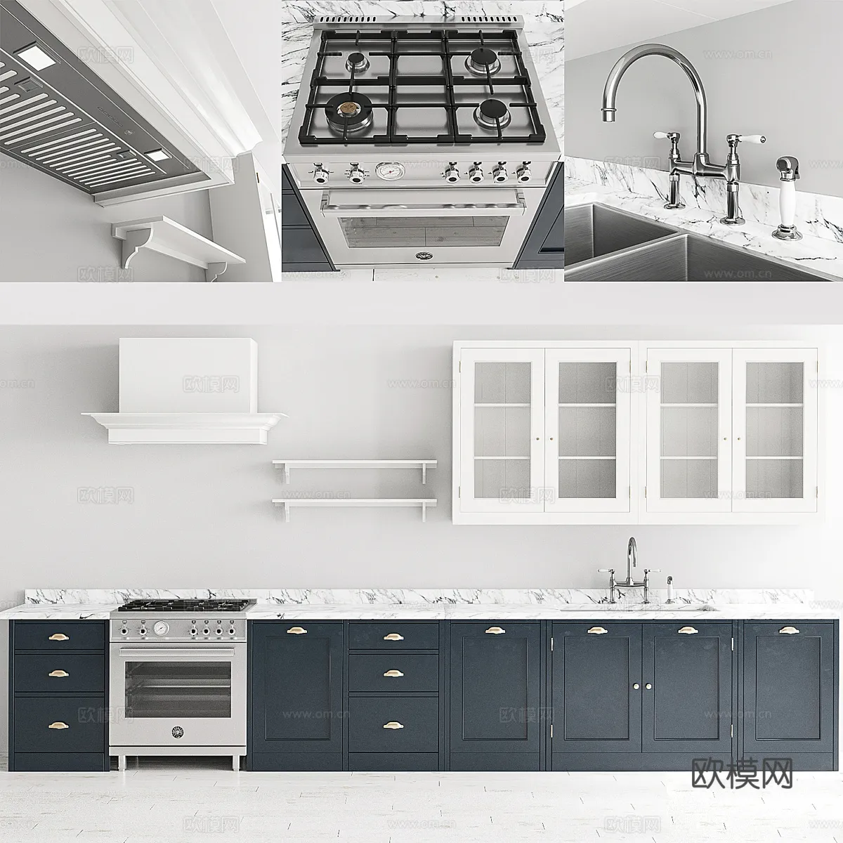 KITCHEN 3D MODELS – 3D Model For Interior Design – 11666 KITCHEN 3D MODELS – 3D Model For Interior Design – 11666